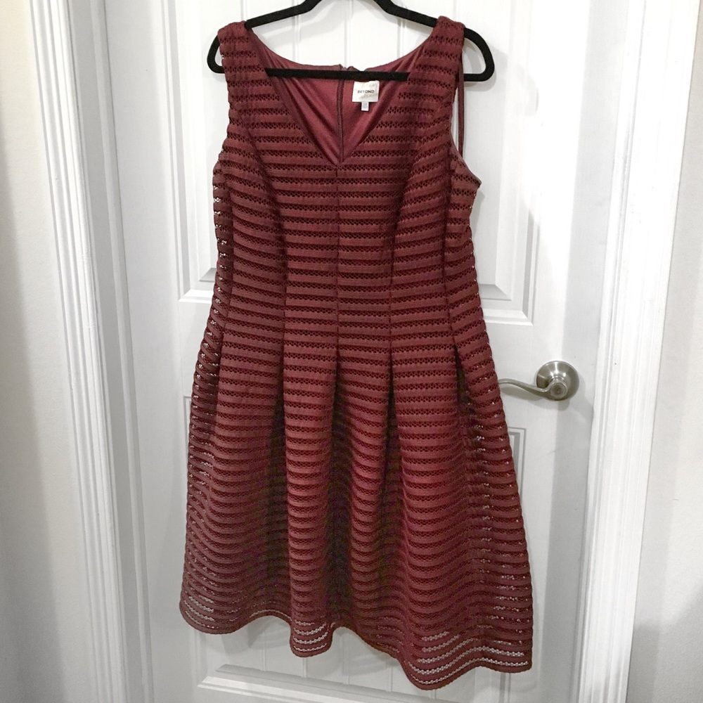 LIKE NEW Burgundy dress.
